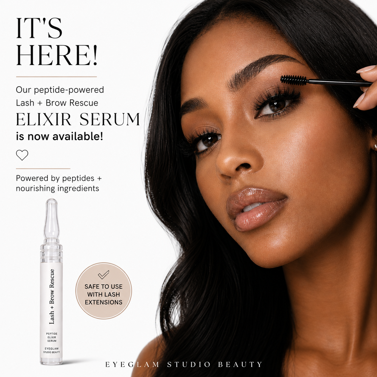 Lash + Brow Rescue Peptide Elixir Serum