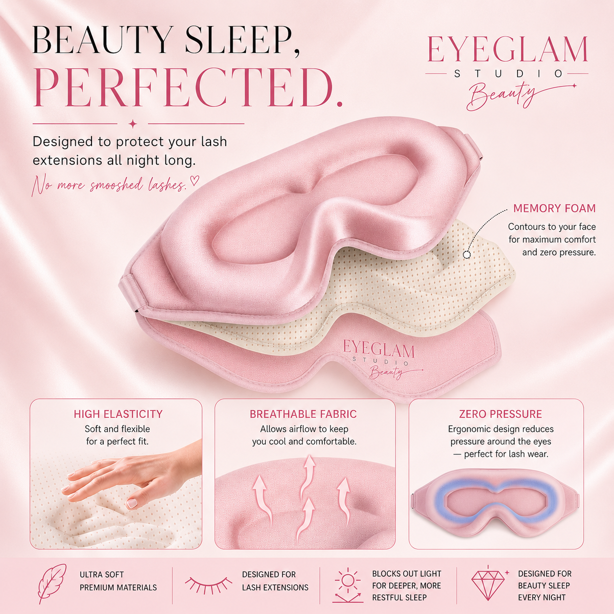 EyeGlam Lash Luxe Beauty Sleep Mask
