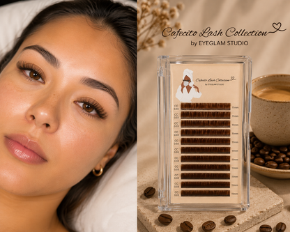 Cafecito Collection | Espresso Brown Cashmere Lash Trays