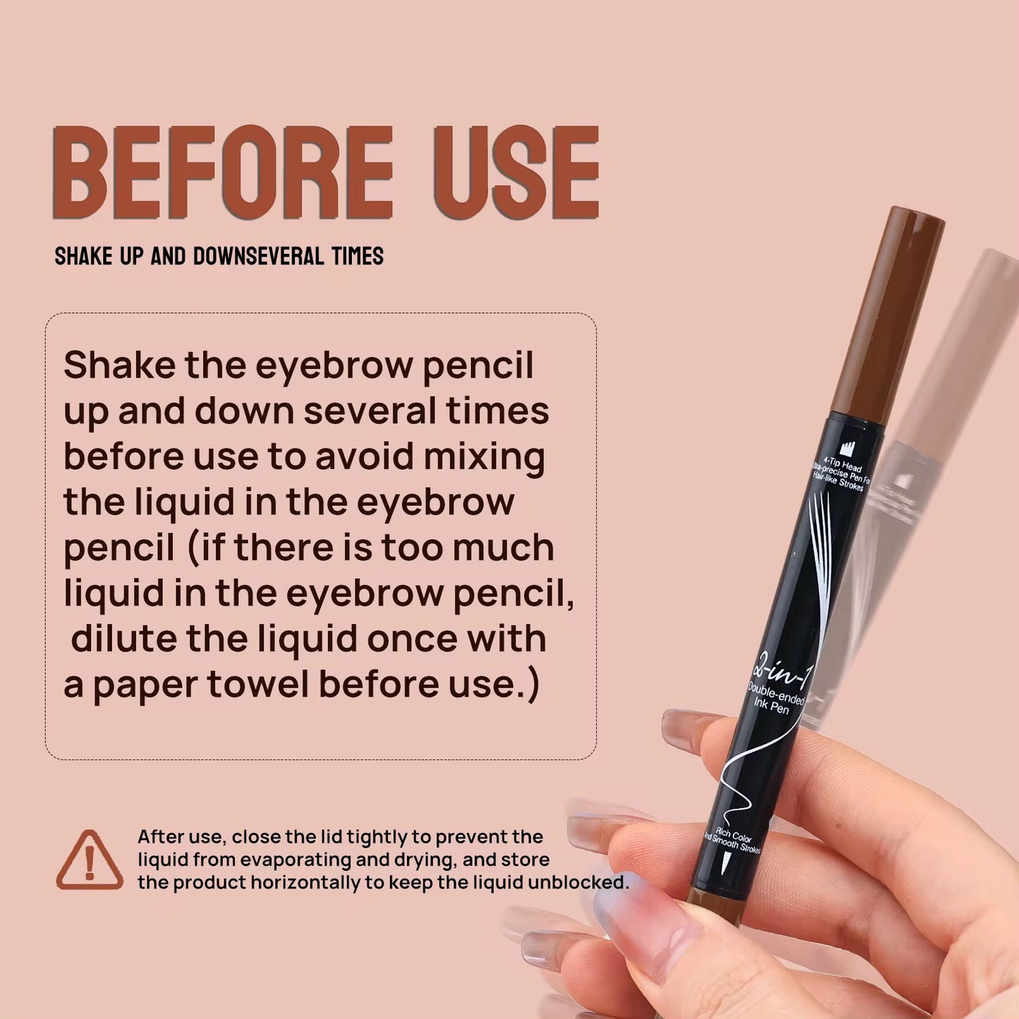 2 in 1 - 3D hair stroke brow liquid pencil