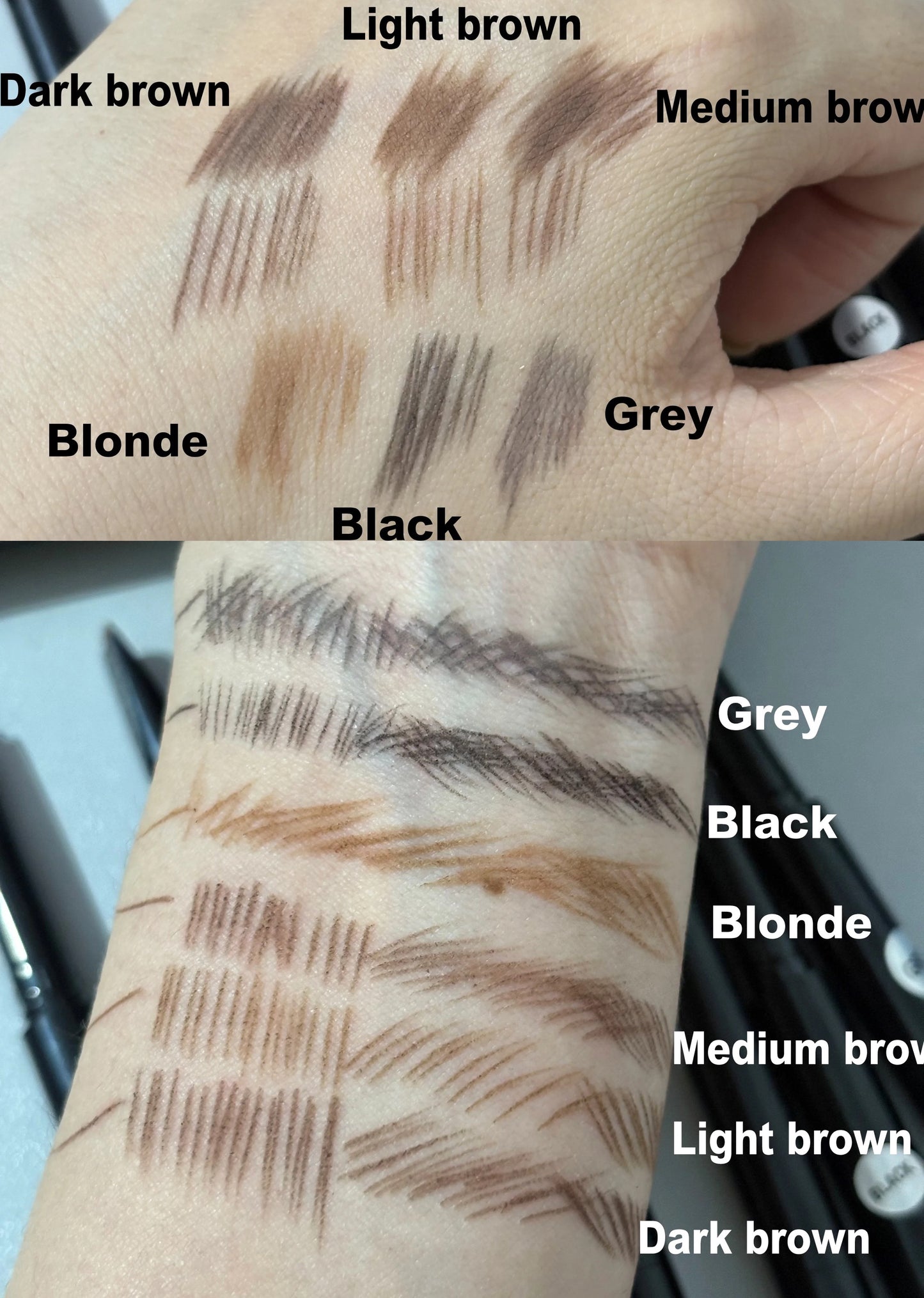 Dual-Ended Precision Waterproof Brow shaping pencil