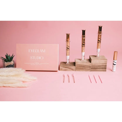 2-in-1 Brow Lamination & Lash Lift Kit – Keratin Infused Professional Set - Eyeglam Studio Beauty 